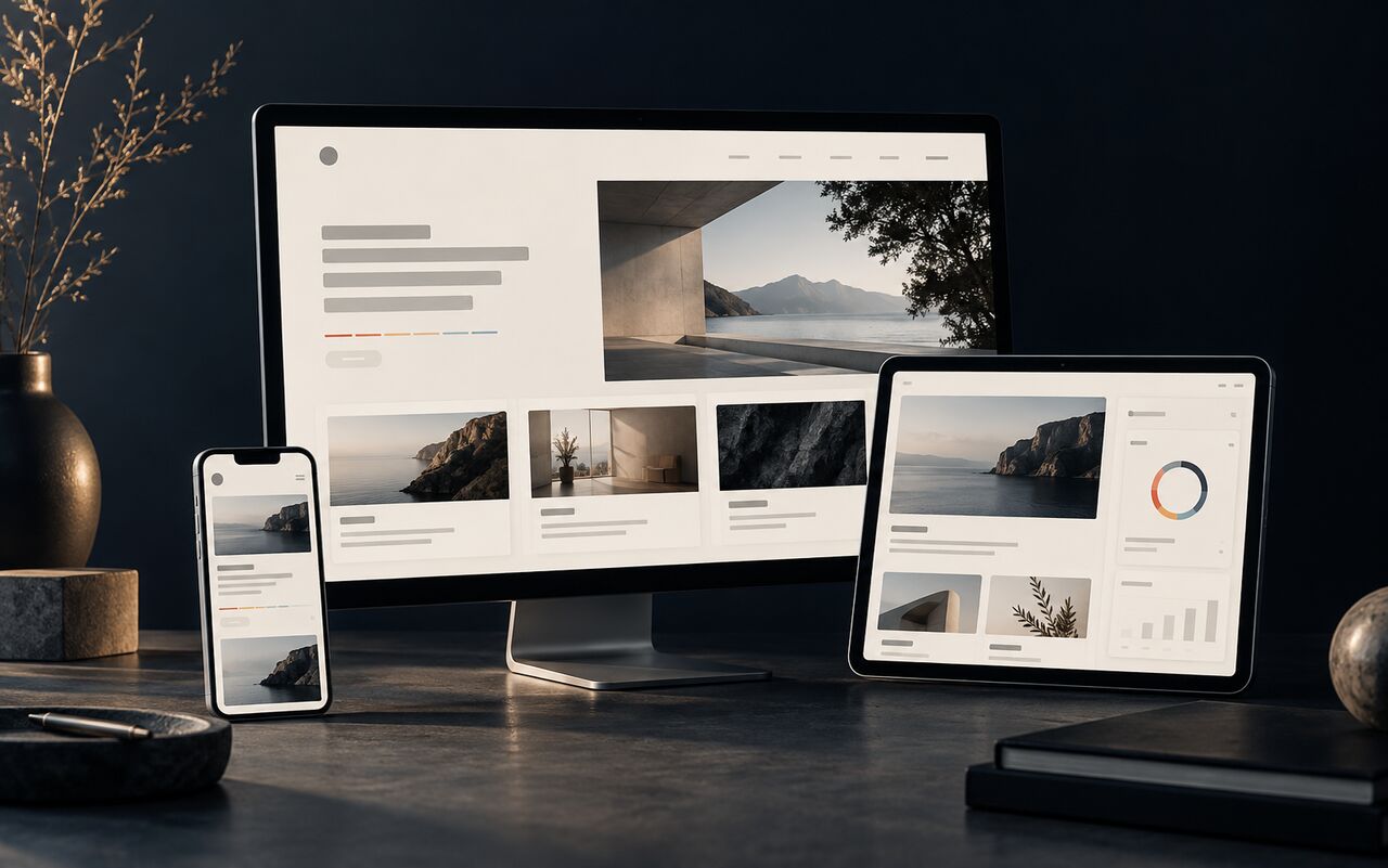 Koncept webu, který stejně funguje na monitoru, tabletu i telefonu